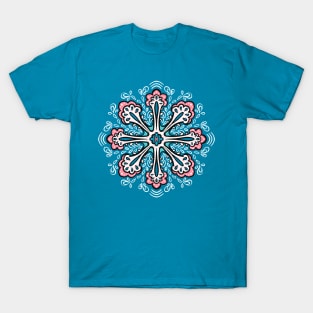 Decorative Snowflake Fun Abstract Winter T-Shirt